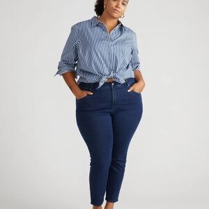 Universal Standart Seine High Rise Skinny Jeans. Color Dark Indigo. Size 20.